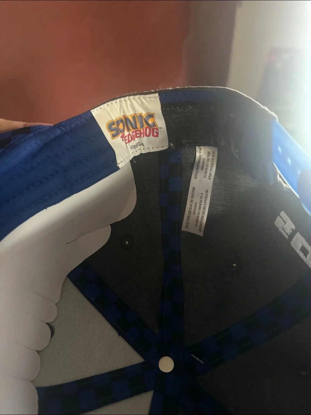 Sega Sonic the hedgehog gamer snapback hat retro video games cap nwt